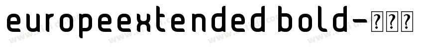 europeextended bold字体转换